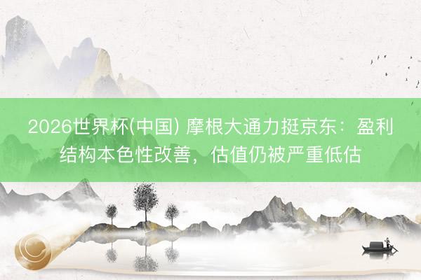 2026世界杯(中国) 摩根大通力挺京东：盈利结构本色性改善，估值仍被严重低估