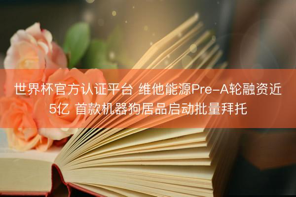 世界杯官方认证平台 维他能源Pre-A轮融资近5亿 首款机器狗居品启动批量拜托